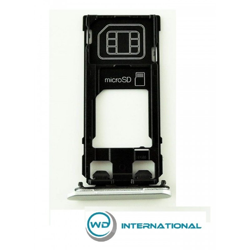 Tiroir SIM Argent Sony Xperia X