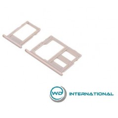 Double Tiroir SIM + Micro SD Galaxy J3/J5/J7 2017 - Rose