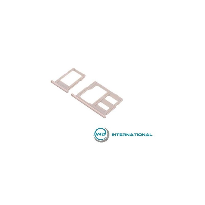 Double Tiroir SIM + Micro SD Galaxy J3/J5/J7 2017 - Rose