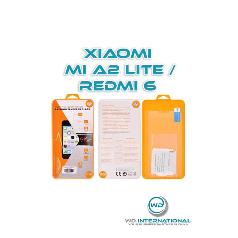 Verre trempé Xiaomi Mi A2 lite/Redmi 6 pro en packaging