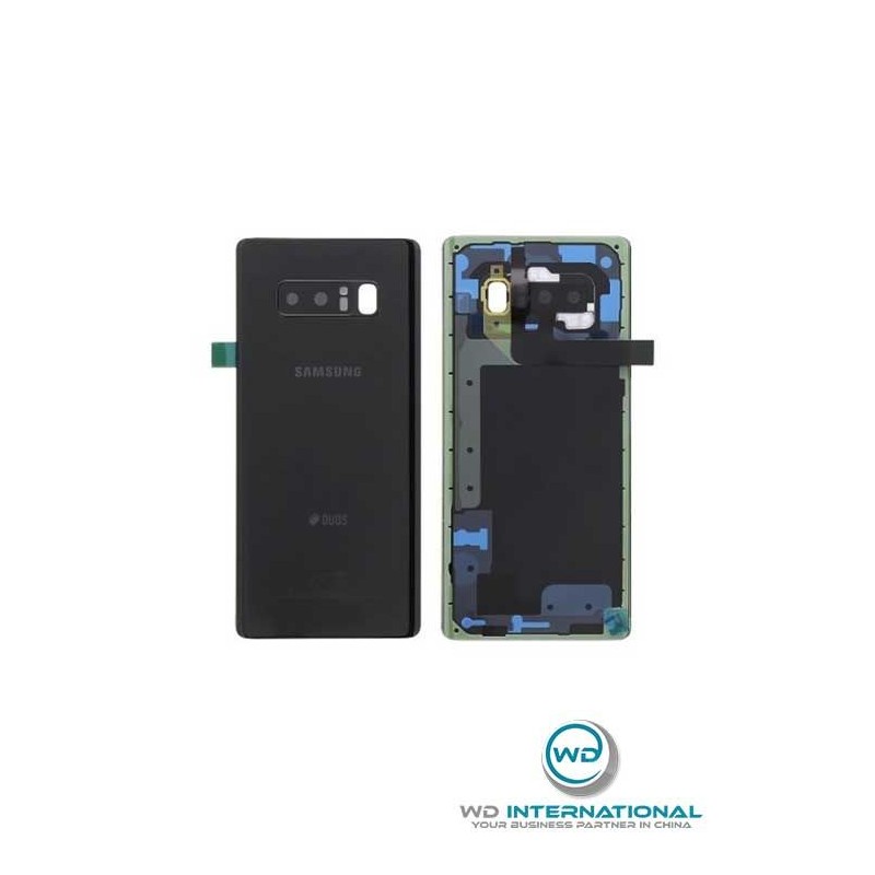 Tapa Trasera para Samsung Note 8 Duos Negro Service Pack