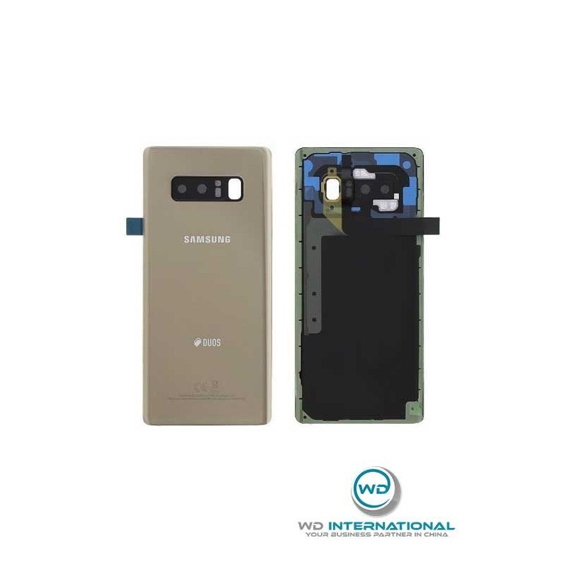 Tapa Trasera para Samsung Note 8 Duos Oro Service Pack