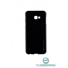 Custodia silicone per Samsung J4+ Nero I-Jelly Metal Case