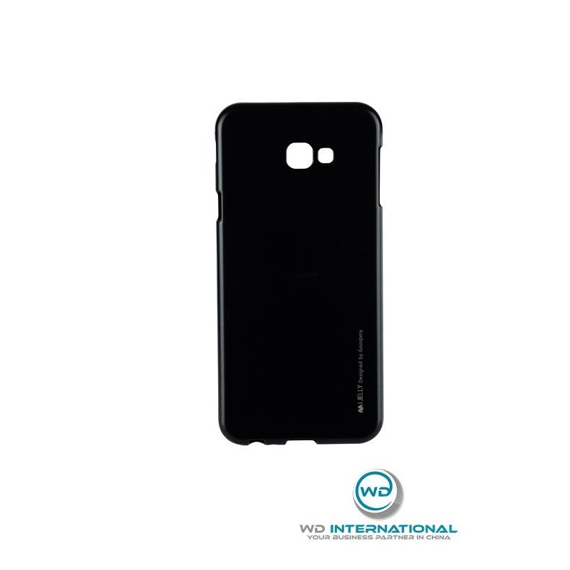 Coque silicone Samsung J4+ Noir i Jelly Metal Case