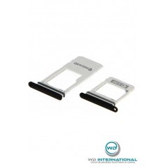 Tiroir Sim + Micro SD Samsung A8 2018 Noir