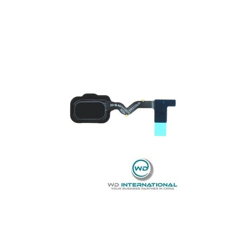 Fingerprint Sensor Pad per Samsung A6 2018 / A6+ 2018 Nero