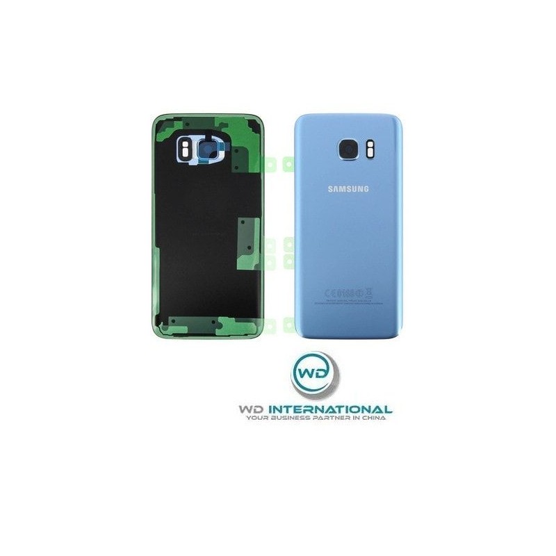 Back Cover Samsung S7 Edge Coral Blue Service Pack