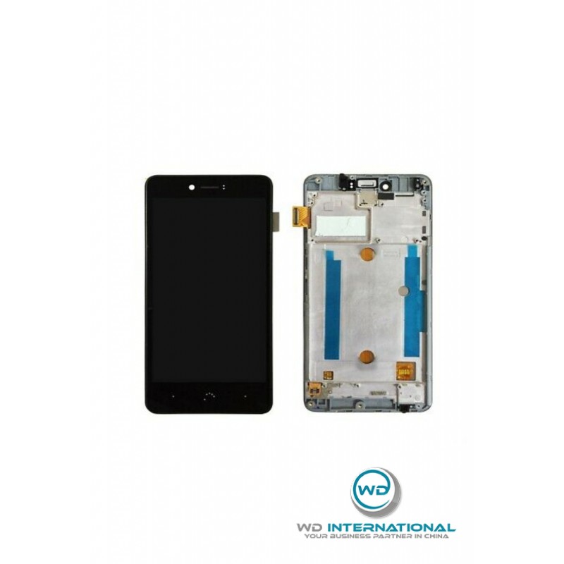 Ecran BQ Aquaris U PLus Noir Avec chassis