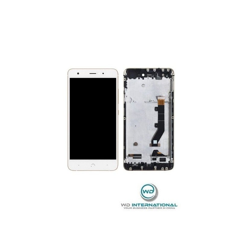 Ecran BQ Aquaris X Or Avec chassis