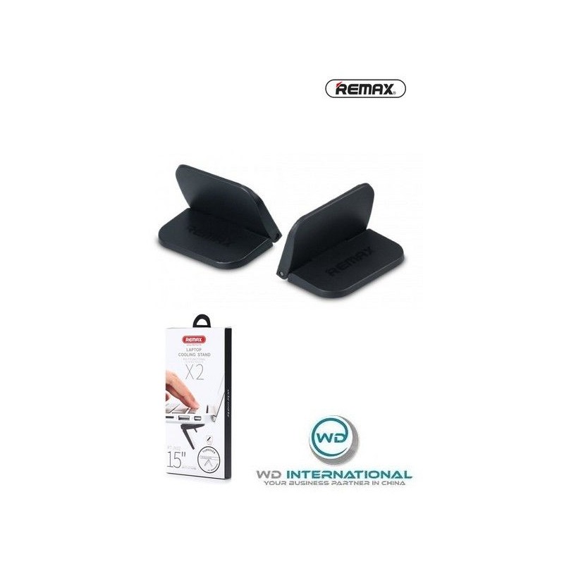 Staffe di raffreddamento per notebook Remax (2 pezzi per confezione) Nero