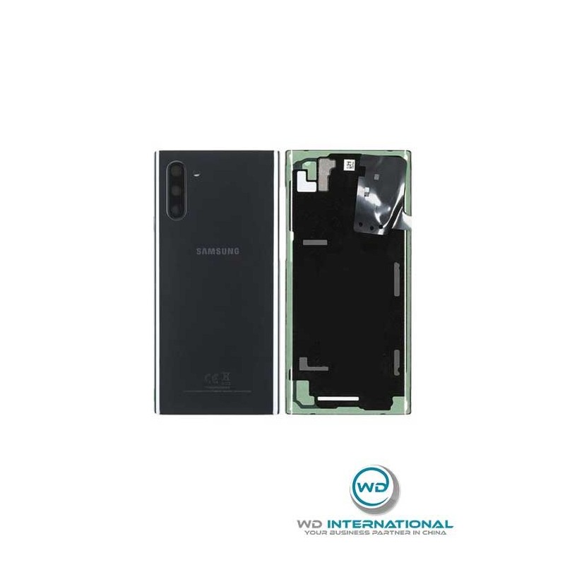 Copertina posteriore Samsung Note 10 Aura Nero Service Pack