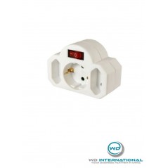 Adaptateur Prises qvec Interrupteur 2 en 1 ARCAS