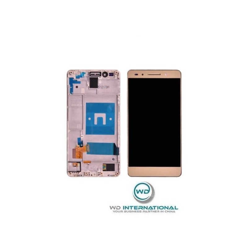 Ecran Or Huawei Honor 7 (avec châssis)