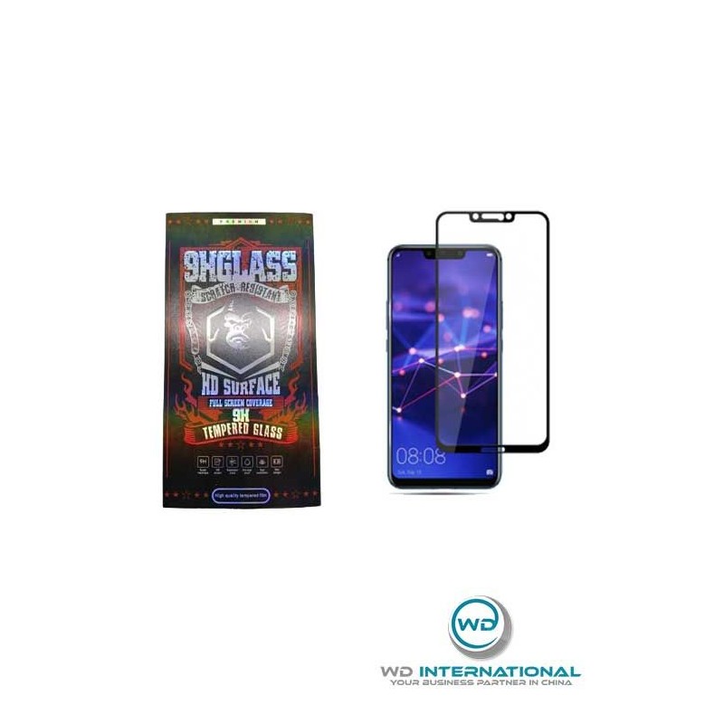 Verre trempé Noir 3D HD surface Huawei Mate 20 lite