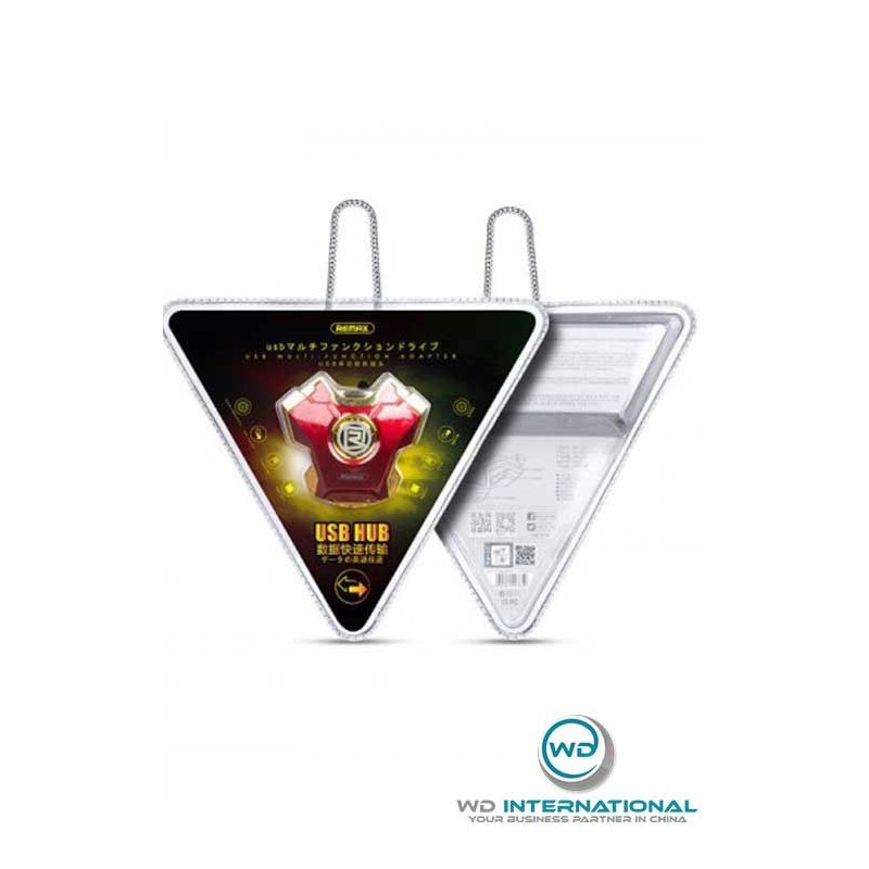 HUB USB Multifonction X3 Rouge Remax RU-U10