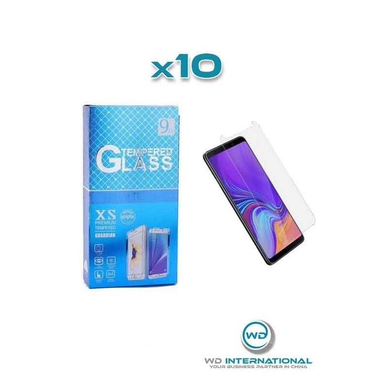 10 Verres Trempés Samsung A9 2018