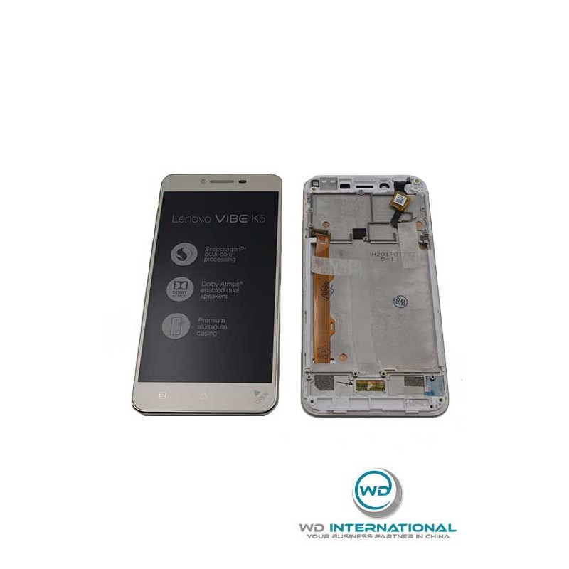 Écran LCD Or avec châssis Lenovo K5