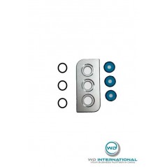 Obiettivo della fotocamera posteriore in argento Samsung Galaxy S21 Plus