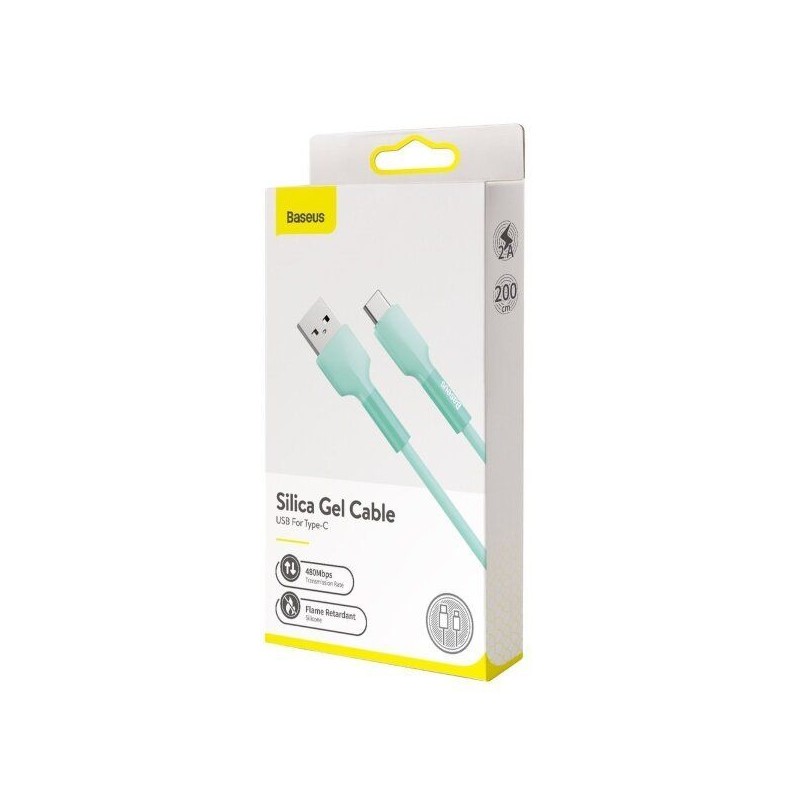 Typ C Grünes Gel-Kabel 2A 2M Baseus Silica (CATGJ-A06)