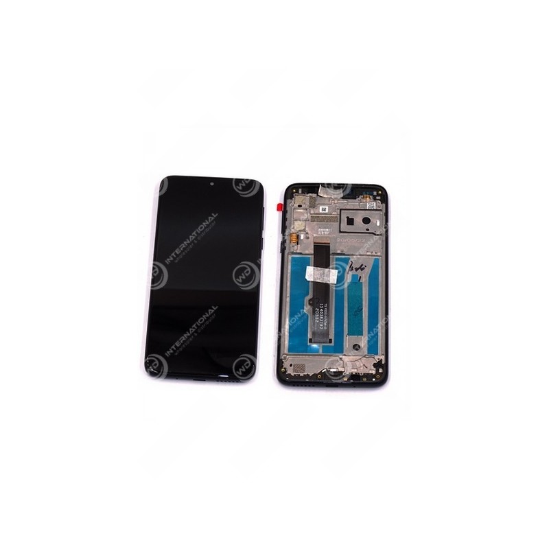 écran avec châssis Motorola One Macro noir origine constructeur