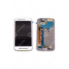 Ecran Motorola E3 Power Blanc Avec Châssis Origine Constructeur