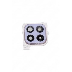 Lente de la cámara trasera del Samsung Galaxy A22 5G en color púrpura