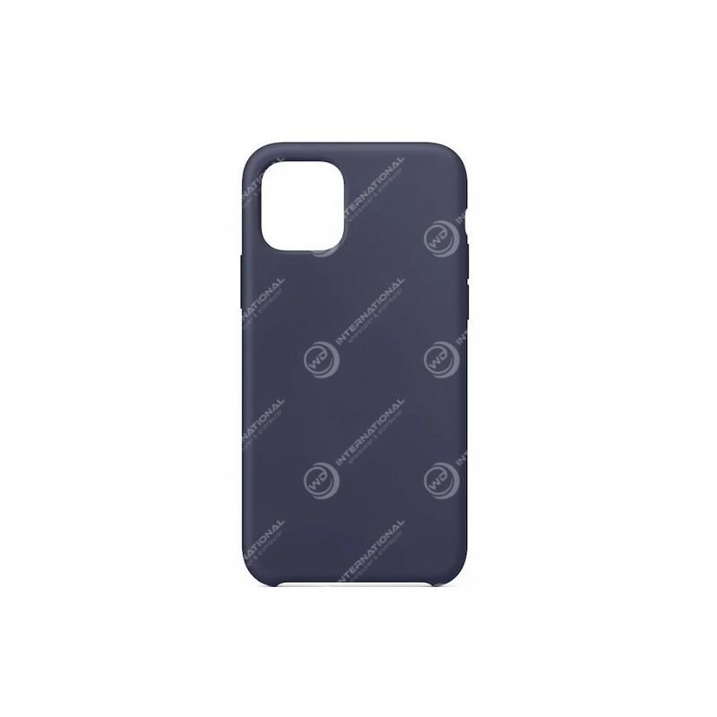 Coque Silicone pour iPhone 11 Pro Max Gris/Bleu