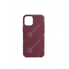 Funda de silicona iPhone 12 Pro Max Burdeos