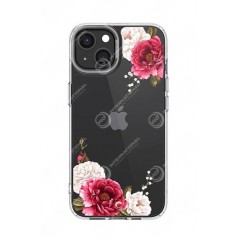 Spigen Cyrill Cecile iPhone 13 Transparent Blumen Fall
