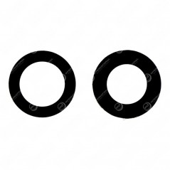 Hintere Kamera-Linse für iPhone 13 / 13 Mini Schwarz (2 Stück)