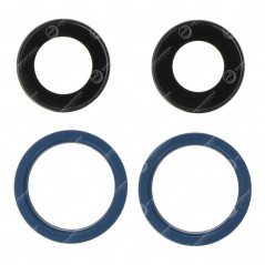 Lentille Avec Support pour iPhone 13 / 13 Mini Bleu (4 pièces)