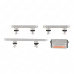 Lot de 4 Boutons Touches Latérales pour iPhone 13 /13 Mini Blanc