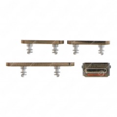 4er-Set Seitentasten für iPhone 13 Pro / 13 Pro Max Gold