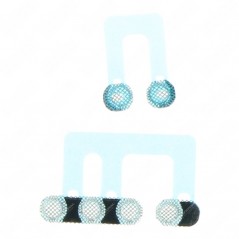 Copripolvere autoadesivo per iPhone 12 Mini bianco (2 pezzi)