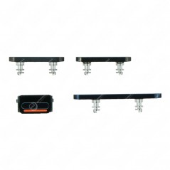 Pack Seitliche Tastenknöpfe iPhone 12 Pro/12 Pro Max Blau (4 Stück)