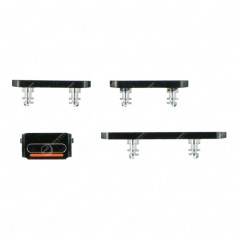 Pack Lateral Touch Buttons iPhone 12 Pro/12 Pro Max Schwarz (4 Stück)