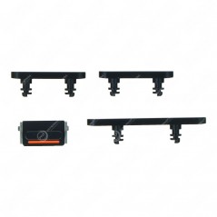 Pack Seitliche Tastenknöpfe iPhone 12/12 Mini Schwarz (4 Stück)