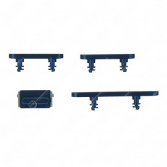 Pack Seitliche Tastenknöpfe iPhone 12/12 Mini Blau (4 Stück)
