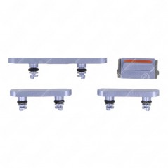 Paquete de mini botones laterales para iPhone 12/12, color púrpura (4 piezas)