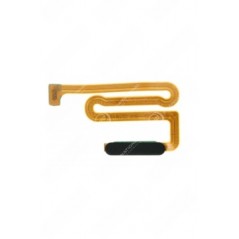 Mantel de botón de inicio y sensor de huellas dactilares para Samsung Galaxy A12/M12 Negro