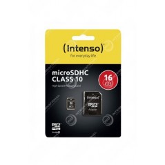 16GB Micro SDHC-Karte mit Intenso CL10-Adapter