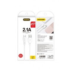 Cavo da USB a USB C bianco 2.4A - 1M - Dudao L4
