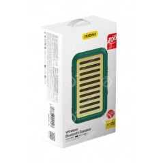 Retro Dudao Y13S verde e giallo altoparlante Bluetooth