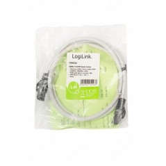 Cavo patch di rete 1M CAT 8.1 Logilink CQ8032S RJ45 Grigio chiaro senza alogeni
