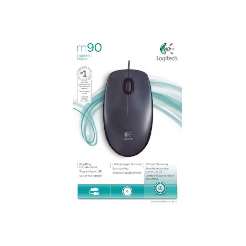 Souris Noire -  Logitech M90