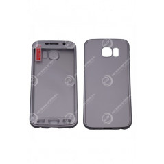 Coque 360 Gris Avec Verre Trempé Samsung Galaxy S6