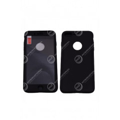 Coque 360 Noir Avec Verre Trempé IPhone 7 Plus