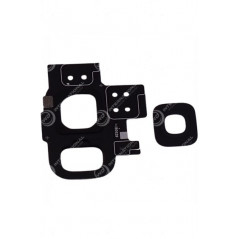 Lente de la cámara trasera del Samsung Galaxy S9 con marco negro