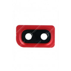 Obiettivo della fotocamera posteriore di Samsung Galaxy A10 rosso