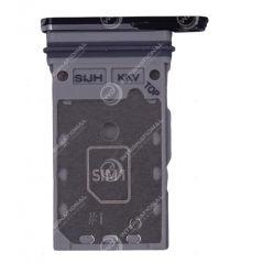 Tiroir Sim Samsung Galaxy S22 Ultra (SM-S908B) Fantome noir Service Pack